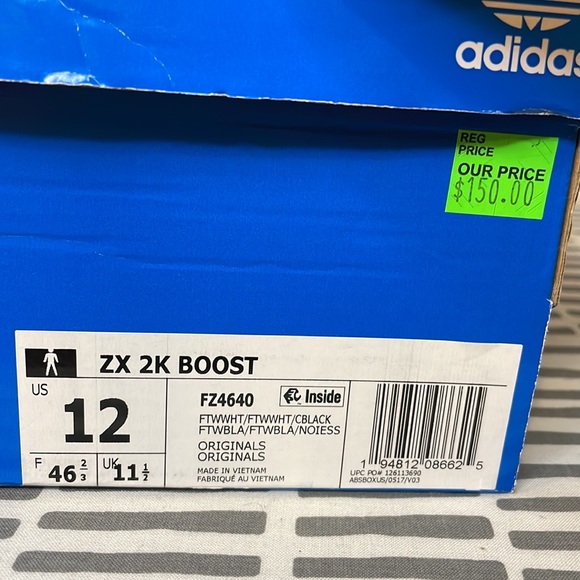 Adidas ZX 2K Boost Sneakers In good condition Men’s Size 12 Comes with Box - Picture 7 of 7